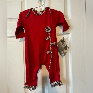 NWT 9 mo Cachcach red‎ outfit Great Gift!